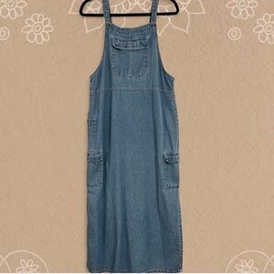North West Blue denim overall dress